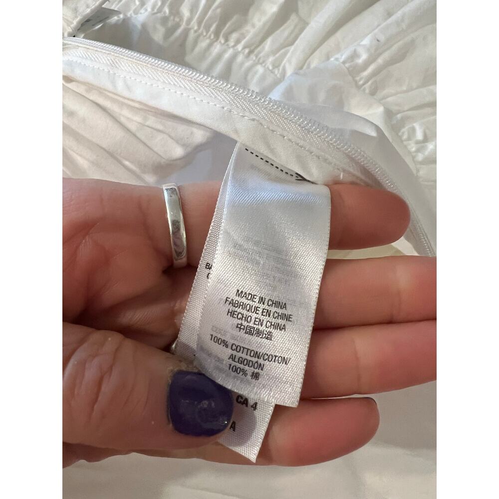 Juicy Couture White Cotton Ruffled Mini Skirt Size 4 NEW With Tags - Picture 7 of 11